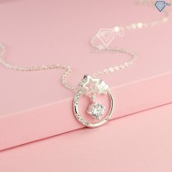 Mua quà gì tặng cô giáo nhân ngày 20 11 dây chuyền bạc nữ mặt trăng sao khắc tên DCN0249 - Trang sức TNJ
