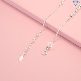 Mua quà gì tặng cô giáo nhân ngày 20 11 lắc chân bạc nữ hình cá heo đính đá đẹp LCN0048 - Trang Sức TNJ