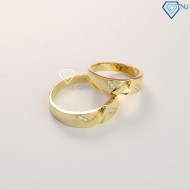 Nhẫn đôi bạc nhẫn cặp bạc đẹp xi mạ vàng ND0450 - Trang Sức TNJ