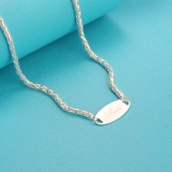 Quà giáng sinh cho bé dây chuyền bạc khắc tên cho bé DCT0002 - Trang Sức TNJ