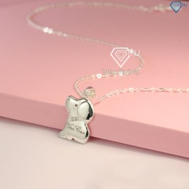 Quà giáng sinh cho bé dây chuyền bạc khắc tên hình con chó DCT0016 - Trang Sức TNJ