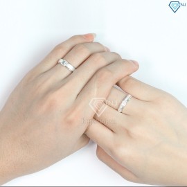 Quà noel cho người yêu nhẫn đôi bạc nhẫn cặp bạc đẹp ND0176 - Trang sức TNJ