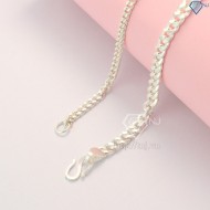Quà giáng sinh cho người yêu vòng tay đôi bạc kẻ caro khắc tên theo yêu cầu LTD0006