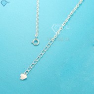 Tặng quà noel cho bạn gái lắc tay bạc nữ cao cấp đính đá xanh dương LTN0149 - Trang Sức TNJ