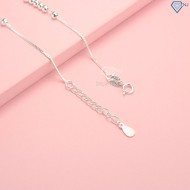 Tặng quà noel cho bạn gái lắc chân bạc nữ hình cá heo đính đá đẹp LCN0048 - Trang Sức TNJ