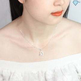 Quà noel cho người yêu bộ trang sức bạc nữ đẹp hình trái tim BTS0017 - Trang Sức TNJ