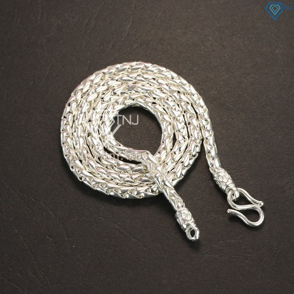 Quà giáng sinh cho bạn trai dây chuyền bạc nam 1 cây DCK0005 - Trang Sức TNJ