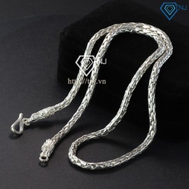 Quà noel cho bạn trai dây chuyền bạc nam đầu rồng DCK0015 - Trang Sức TNJ