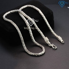 Quà noel cho bạn trai dây chuyền bạc nam đầu rồng DCK0015 - Trang Sức TNJ