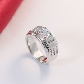 Nhẫn bạc nam đẹp mặt đá giá rẻ NNA0085