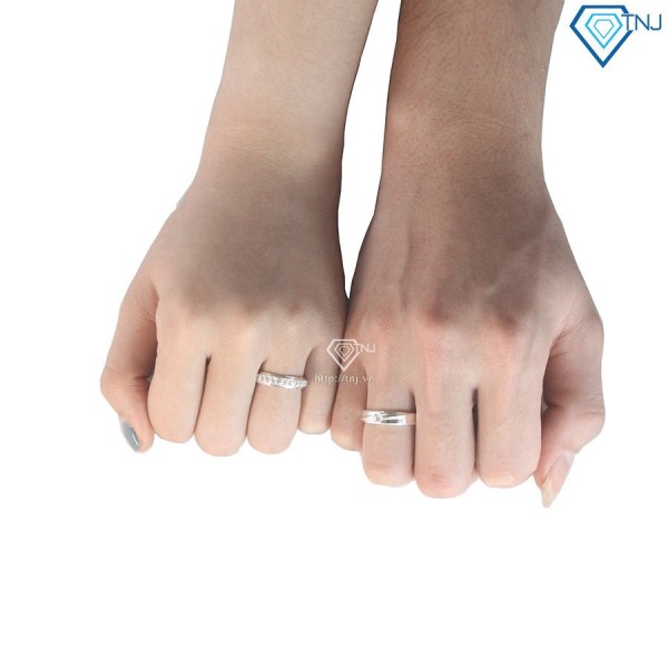 Nhẫn đôi bạc nhẫn cặp bạc cao cấp ở Hà Nội ND0451 - Trang sức TNJ