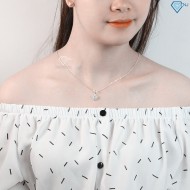 Dây chuyền bạc nữ mặt kim cương DCN0475 - Trang sức TNJ