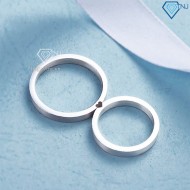 Nhẫn cặp bạc nhẫn cặp bạc hình trái tim ghép ND0276 - Trang Sức TNJ
