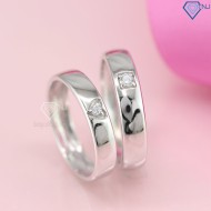Nhẫn đôi bạc nhẫn cặp bạc đơn giản ND0348 - Trang sức TNJ