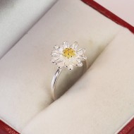 Nhẫn bạc nữ hoa cúc NN0267