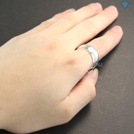 Quà valentine cho nam nhẫn bạc nam trơn cá tính mạnh mẽ NNA0106 - Trang Sức TNJ