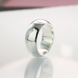 Quà valentine cho nam nhẫn bạc nam trơn cá tính mạnh mẽ NNA0106