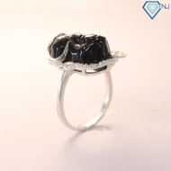Nhẫn tỳ hưu đá đen cho nữ NN0269 - Trang Sức TNJ