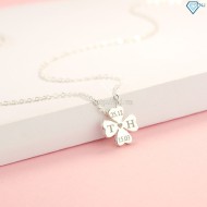 Quà valentine cho vợ dây chuyền cỏ 4 lá khắc tên DCN0456 - Trang sức TNJ