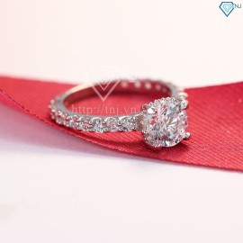 Quà valentine cho vợ nhẫn bạc nữ cá tính đính đá cao cấp NN0141 - Trang Sức TNJ