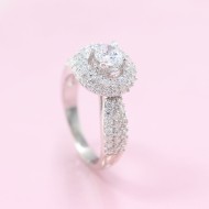 Quà valentine cho vợ nhẫn bạc nữ đẹp đính đá cao cấp NN0202