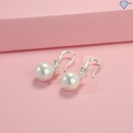 Quà valentine cho vợ bông tai bạc nữ đính ngọc trai BTN0109 - Trang Sức TNJ