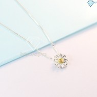 Quà valentine cho người yêu dây chuyền bạc nữ hoa cúc họa mi đẹp DCN0312 - Trang sức TNJ