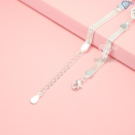 Quà valentine cho người yêu lắc tay bạc hạt tròn cho nữ sang trọng LTN0175 - Trang sức TNJ
