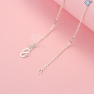 Tặng quà valentine cho bạn gái dây chuyền bạc nữ mặt con cá heo DCN0256