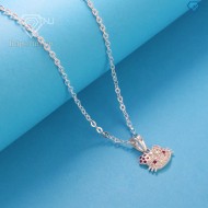 Quà noel cho bé gái dây chuyền bạc hình Hello Kitty DTN0011 - Trang Sức TNJ