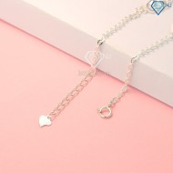 Quà valentine cho bạn gái lắc tay bạc nữ cỏ 4 lá khắc tên LTN0187 - Trang Sức TNJ