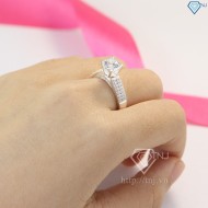 Quà valentine cho bạn gái nhẫn bạc nữ đính đá sang trọng NN0231 - Trang Sức TNJ