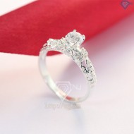 Quà valentine cho bạn gái nhẫn bạc nữ đẹp bông hồng tuyết NN0099 - Trang Sức TNJ