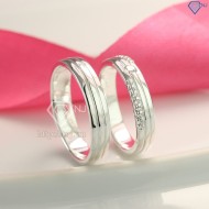 Quà valentine cho bạn gái nhẫn đôi bạc đẹp ND0417 - Trang sức TNJ