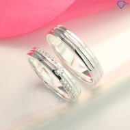 Quà valentine cho bạn gái nhẫn đôi bạc đẹp ND0417 - Trang sức TNJ