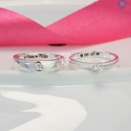 Quà valentine cho bạn gái nhẫn đôi bạc khắc tên ND0442 - Trang Sức TNJ