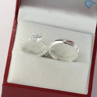 Quà valentine cho bạn gái nhẫn đôi bạc đẹp giá rẻ ND0429 - Trang sức TNJ
