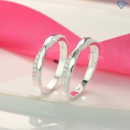 Quà valentine cho bạn gái nhẫn đôi bạc đẹp ND0416 - Trang Sức TNJ