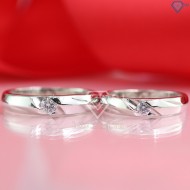 Tặng quà valentine cho bạn gái nhẫn đôi bạc đẹp ND0089 - Trang Sức TNJ