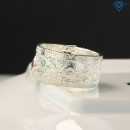 Quà valentine cho bạn trai nhẫn bạc nam đeo ngón cái hình rồng NNA0054 - Trang sức TNJ