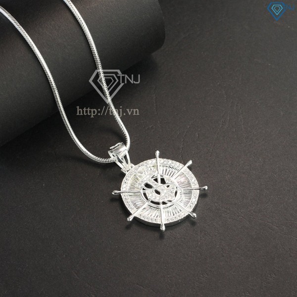 Quà valentine cho bạn trai dây chuyền bạc nam mặt bánh lái tàu cao cấp DCA0018 - Trang sức TNJ