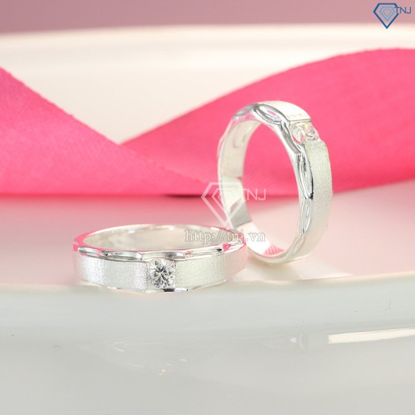 Quà valentine cho bạn trai nhẫn đôi bạc đẹp ND0414 - Trang sức TNJ