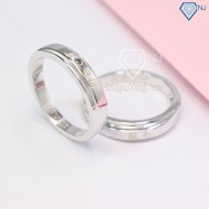 Quà valentine cho bạn trai nhẫn đôi bạc khắc tên ND0341 - Trang sức TNJ