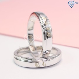 Quà valentine cho bạn trai nhẫn đôi bạc khắc tên ND0341 - Trang sức TNJ