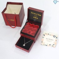 Hộp quà Valetine hoa hồng HQ0003 - Trang Sức TNJ