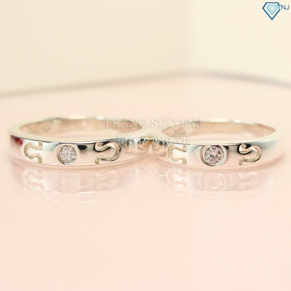 Nhẫn đôi bạc nhẫn cặp bạc Cung Hoàng Đạo - Sư Tử ND0326