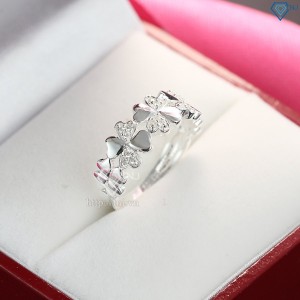 Quà 8 3 cho người yêu bộ trang sức bạc cỏ 4 lá đính đá đẹp BTS0001 - Trang Sức TNJ