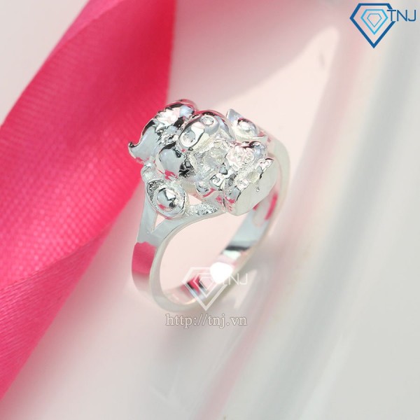 Nhẫn bạc nữ hình con trâu NN0270 - Trang Sức TNJ
