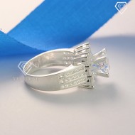 Nhẫn bạc nữ bản to đính đá cao cấp NN0273 - Trang Sức TNJ