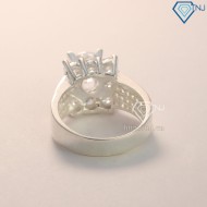 Nhẫn bạc nữ bản to đính đá cao cấp NN0273 - Trang Sức TNJ